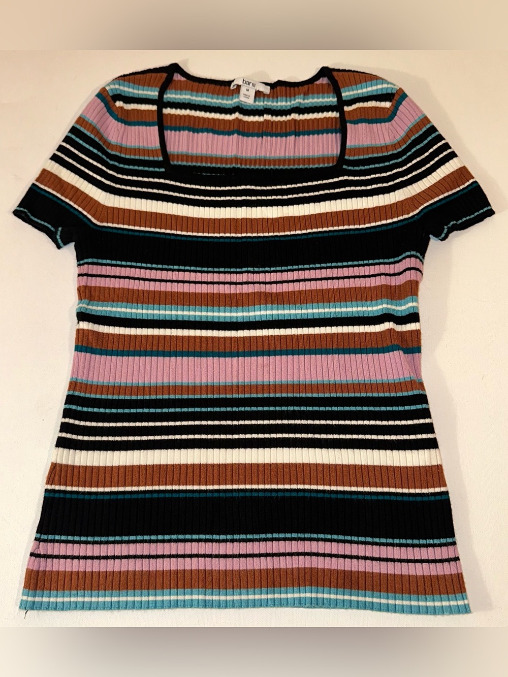 BAR III - WOMENS STRIPED SWEATER SHIRT